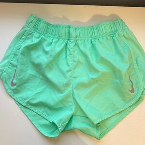 Nike Women's Light Green Athletic Shorts